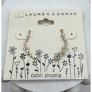 Lauren Conrad Constellation Scatter Earrings Gold Plated Cubic Zirconia Ear Wire